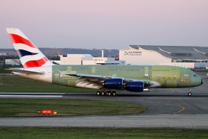 BA\'s third aircraft, to become G-XLEC, seen at Toulouse undergoing rejected take-off trials in March 2013 © Karl Drage - www.globalaviationresource.com