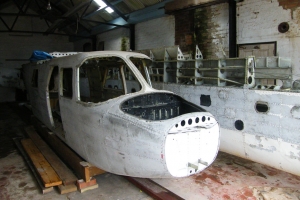 “Charlie November” inside the East Wight workshop in December 2010  © Bob Wealthy