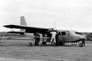 BN-2 prototype G-ATCT being prepared for flight early June 2015.  BNAPS Archive Collection