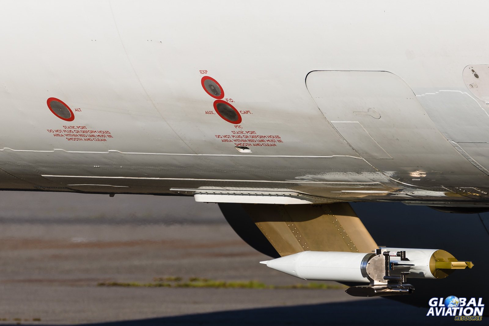 Some of the sensors are under the fuselage © Rob Edgcumbe - Global Aviation Resource