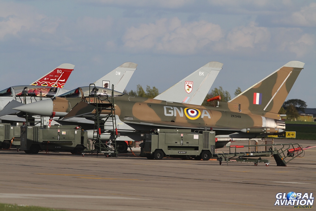 Parked on the line outside 29(R) Squadron © Chris Wood - Global Aviation Resource
