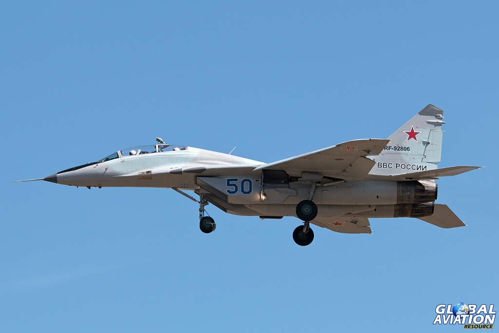 MiG-29UB at Chkalovsky - © Paul Filmer - Global Aviation Resource
