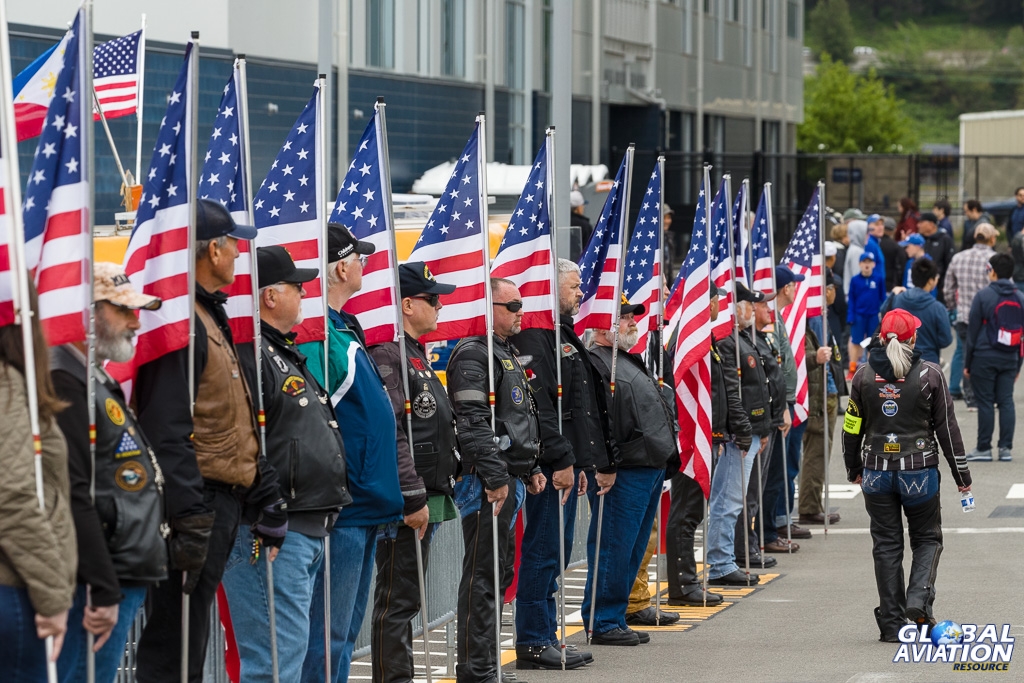 Veterans providing an honor guard - © Rob Edgcumbe Global Aviation Resource