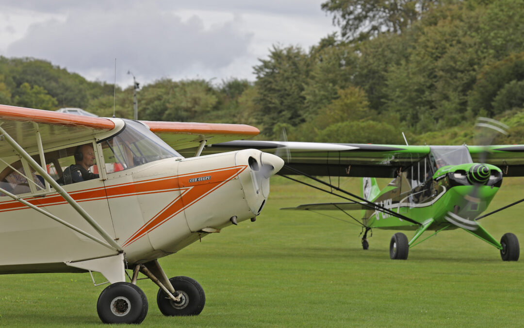 Vintage Aircraft Club fly in, Popham, 23rd August 2020