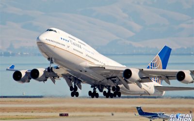Aviation Event – United Airlines Boeing 747 Service Flies West